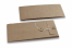 Kartonverpackung mit Kordelverschluss - 110 x 220 x 25 mm, braun-kraft | Couvertsbestellen.ch