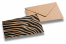 Dekorative Kraftpapier-Couverts - Zebra | Couvertsbestellen.ch