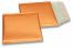 Luftpolstertaschen metallic umweltfreundlich - Orange 165 x 165 mm | Couvertsbestellen.ch