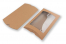 Geschenkverpackung Braun - 162 x 229 x 35 mm - mit Fenster 120 x 180 mm | Couvertsbestellen.ch