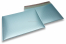 Luftpolstertaschen matt metallic umweltfreundlich - Eisblau 320 x 425 mm | Couvertsbestellen.ch